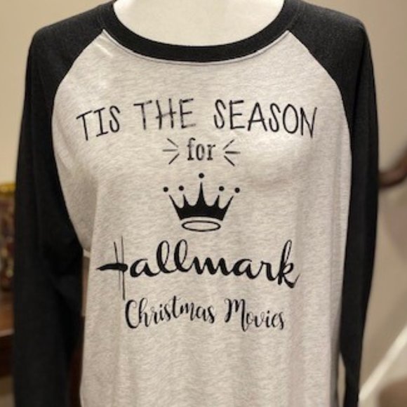 "It's the Season for Hallmark Christmas Movies" Tee Shirt - Picture 10 of 10